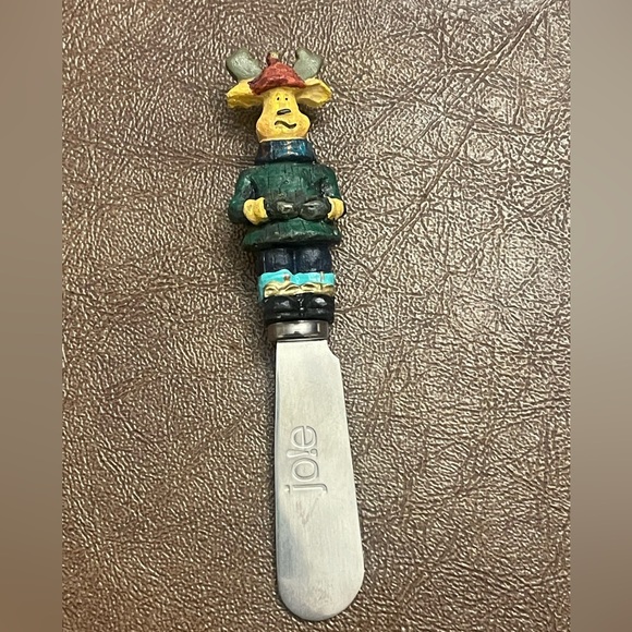 Ceramic Moose Cheese Spreader - Picture 1 of 4
